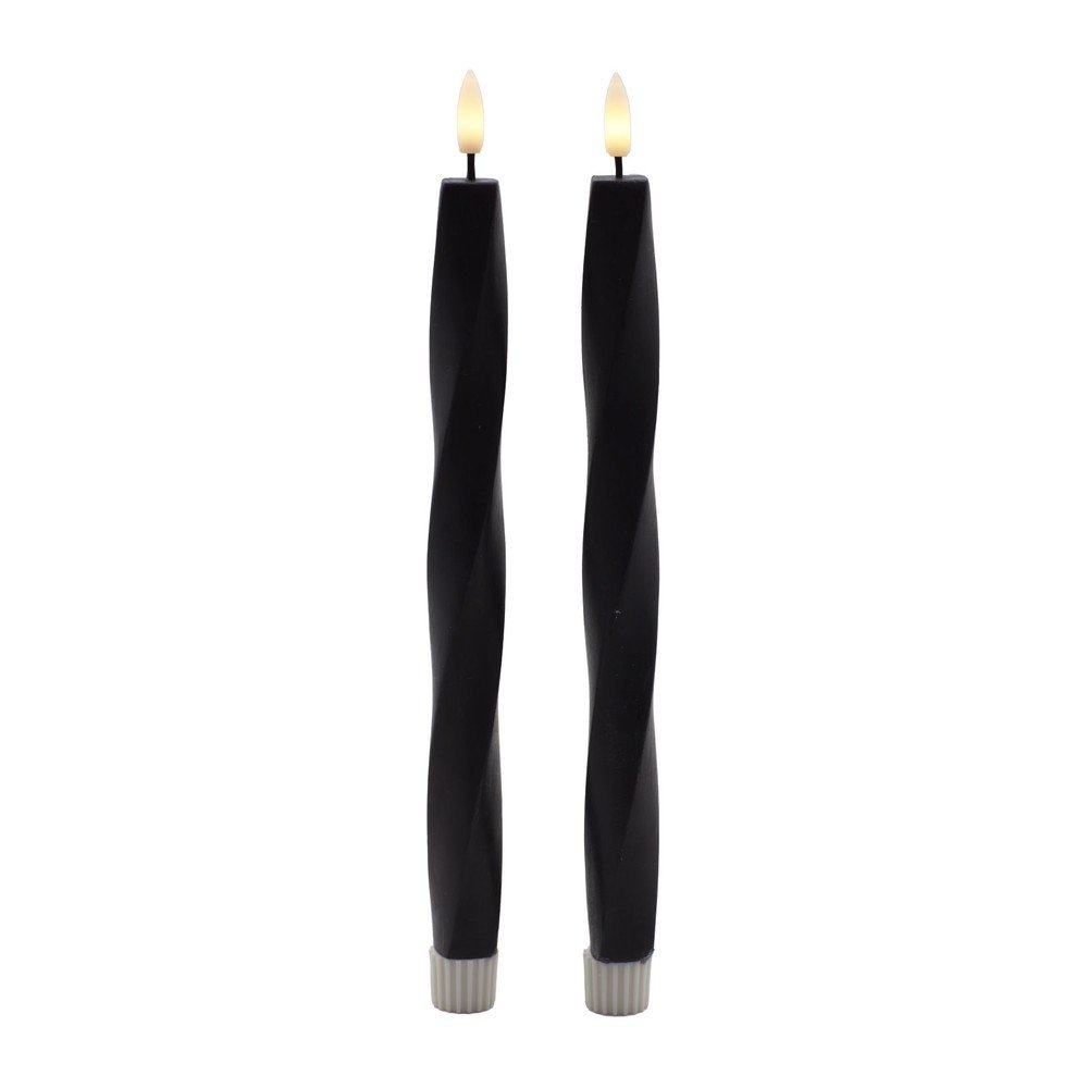 Lumânări LED 2 buc. cu baterii (înălțime 26 cm) Sille Twist – Sirius