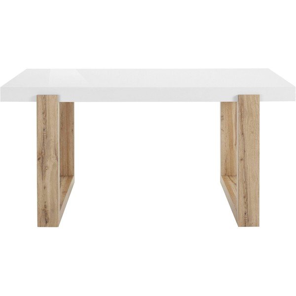 Masă de dining albă 90x160 cm Solid – Støraa-image-3