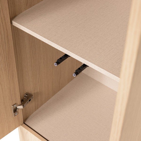 Dulap modular în culoare naturală 54x215 cm Build – WOOOD-image-4
