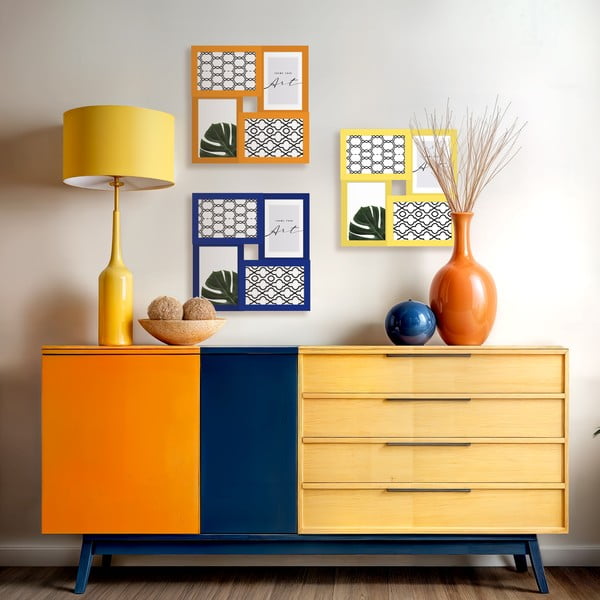 Ramă foto albastru-închis de agățat 27x27 cm – knor-image-1