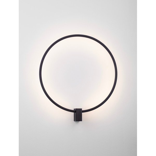 Aplică de perete negru-mat LED cu intensitate reglabilă din aluminiu Cercio – Nova Luce-image-3
