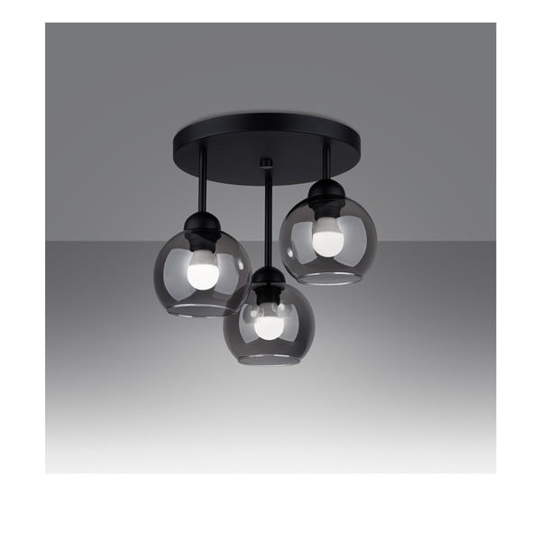 Plafonieră neagră ø 15 cm Grande – Sollux-image-2