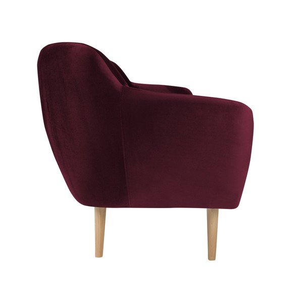 Canapea cu 3 locuri Mazzini Sofas BENITO, vișiniu-image-1