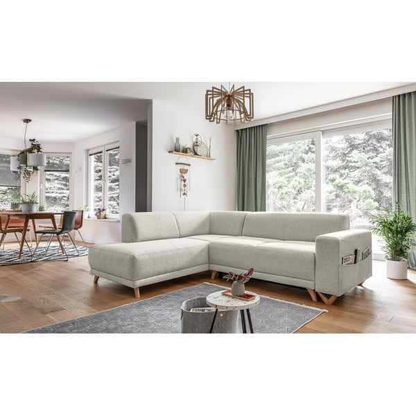 Colțar bej extensibil/cu spațiu de depozitare (cu colț pe partea stângă/în formă de ”L”) Classy Sophie – Miuform-image-3