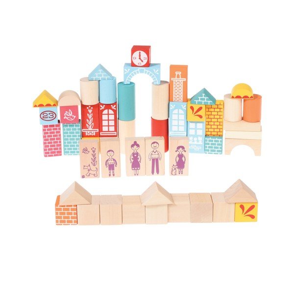Kit de construit din lemn Rex London Bricks Set, 50 piese-image-1