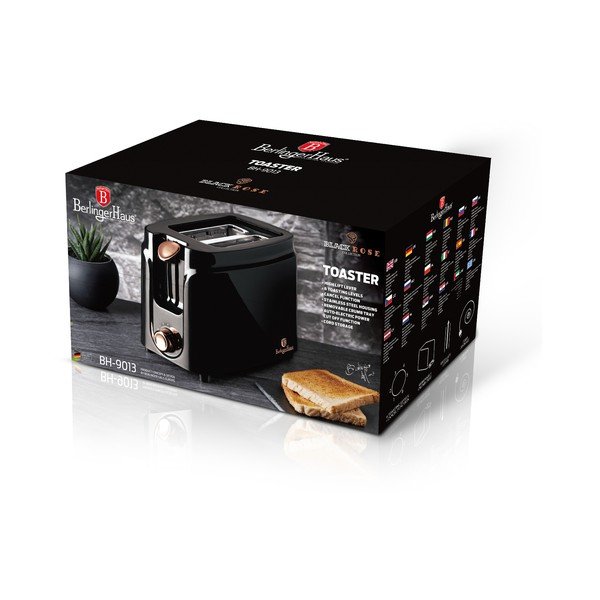 Prăjitor de pâine negru Black Rose Collection - BerlingerHaus-image-2