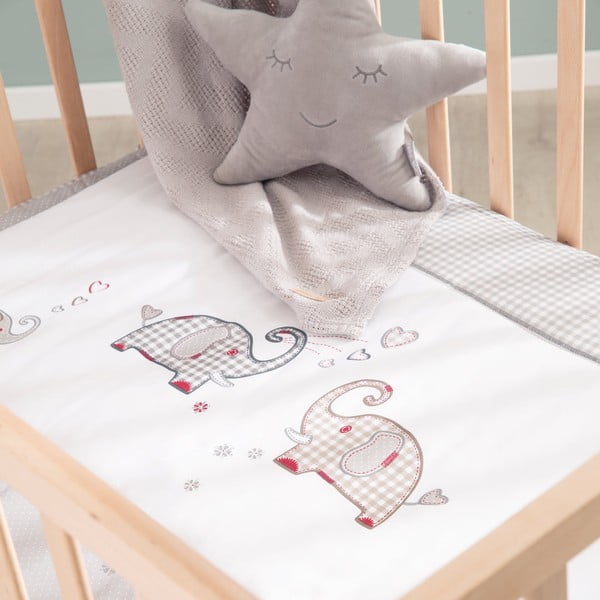 Țarc pentru copii în culoare naturală cu roți 100x75 cm Jumbo Twins – Roba-image-3