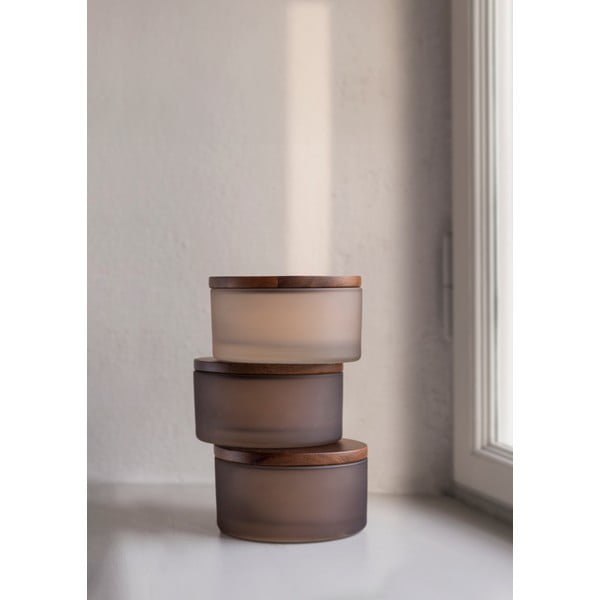 Organizator de baie maro pentru dischete demachiante din sticlă Modest – Mette Ditmer Denmark-image-2