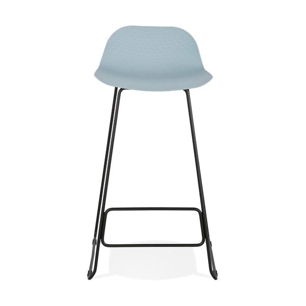 Scaun de bar cu picioare negre Kokoon Slade, înălțime 76 cm, albastru-image-4