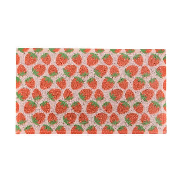 Covoraș de intrare din PVC 40x70 cm Pink Strawberry – Artsy Doormats