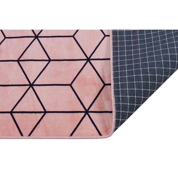 Covor roz lavabil 160x100 cm - Vitaus-image-3