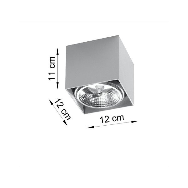 Plafonieră Sollux Jerry, gri-image-2