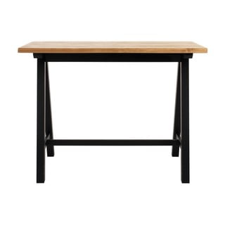 Masă bar din lemn de stejar alb Unique Furniture Oliveto, 71 x 140 cm