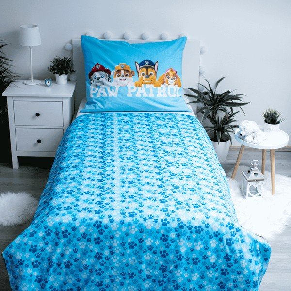 Lenjerie de pat pentru copii din bumbac fosforescentă  140x200 cm Paw Patrol - Jerry Fabrics-image-2