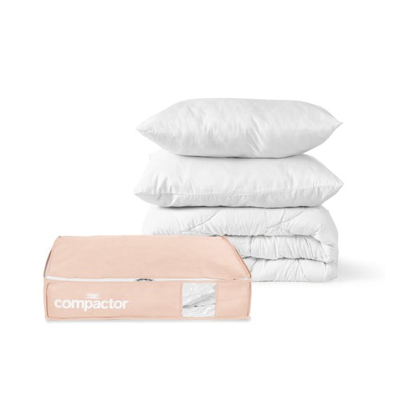 Cutie de depozitare sub pat din plastic cu vacuum 65x45x15,5 cm Pink Edition – Compactor-image-4