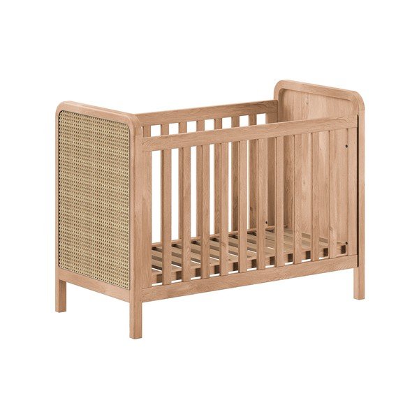 Pătuț în culoare naturală cu înălțime reglabilă 60x120 cm Woods – Vipack