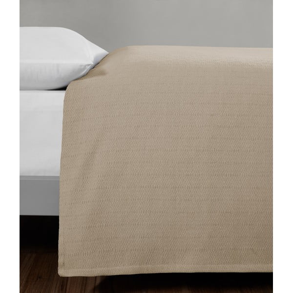 Cuvertură bej din bumbac pentru pat dublu 200x230 cm Serenity – Mijolnir-image-3