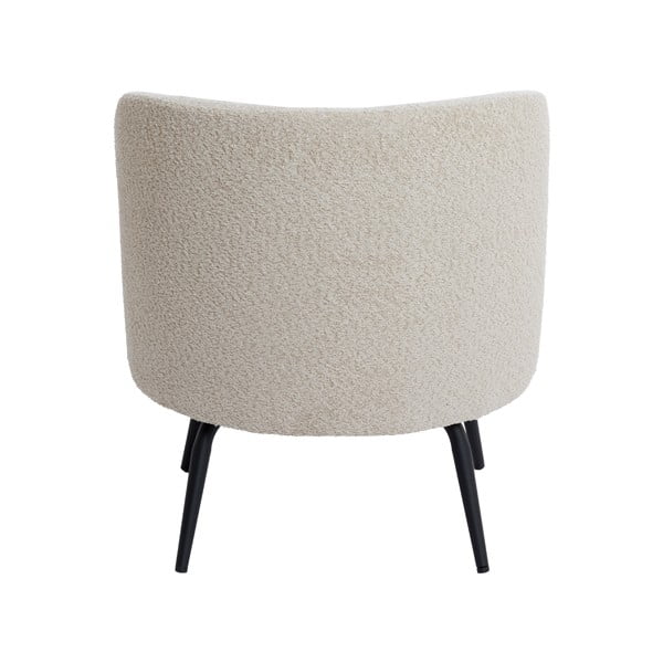 Fotoliu crem cu tapițerie din stofă bouclé Dieyda – Light & Living-image-4
