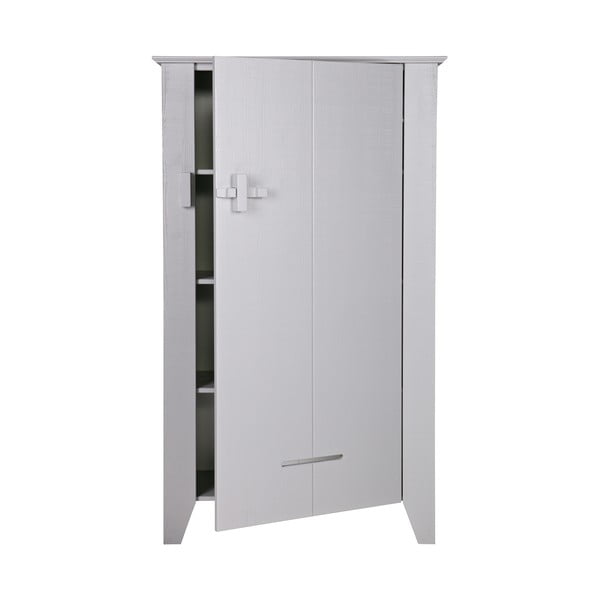 Dulap din lemn WOOOD Gijs, gri-image-2