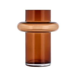 Vază din sticlă Lyngby Glas Tube, înălțime 20 cm, portocaliu
