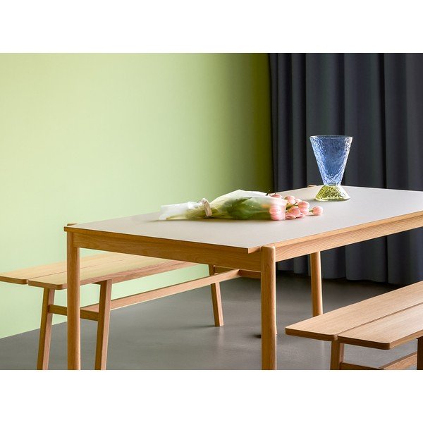 Masă de dining din lemn de stejar 107x190 cm Oblique – Hübsch-image-2