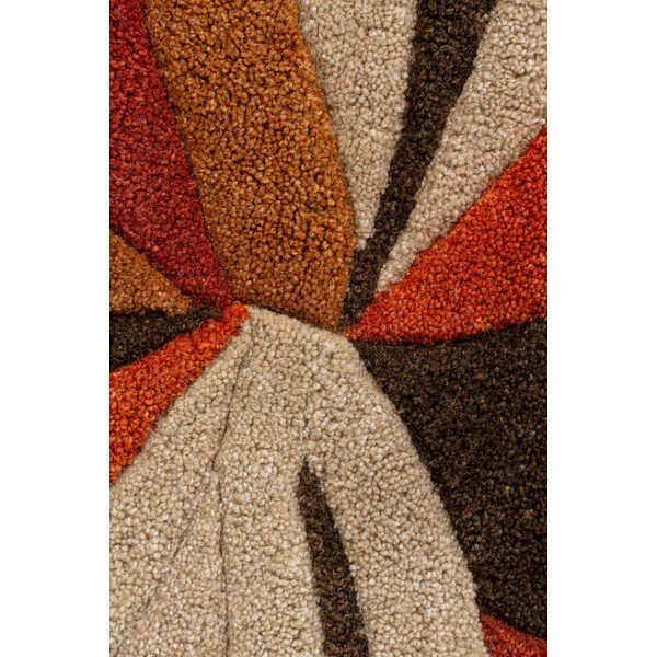 Covor Flair Rugs Splinter, ⌀ 135 cm, portocaliu-image-1