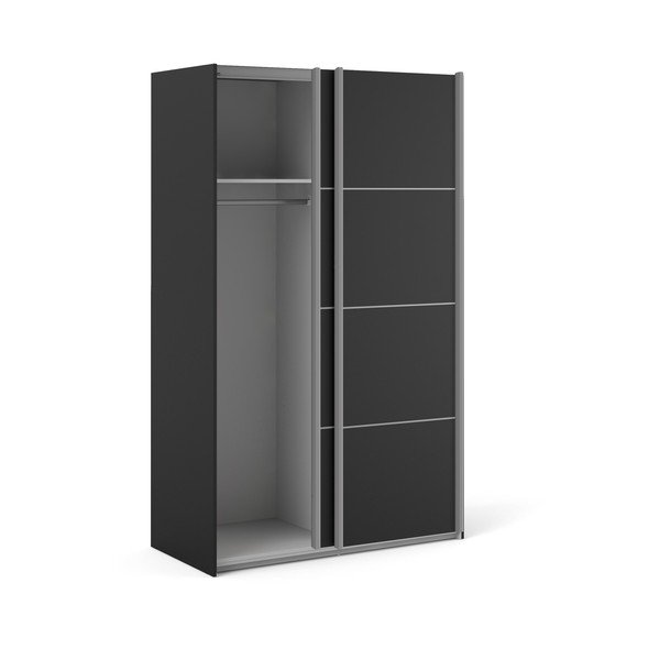 Șifonier Tvilum Verona, 122x202 cm, negru-image-2