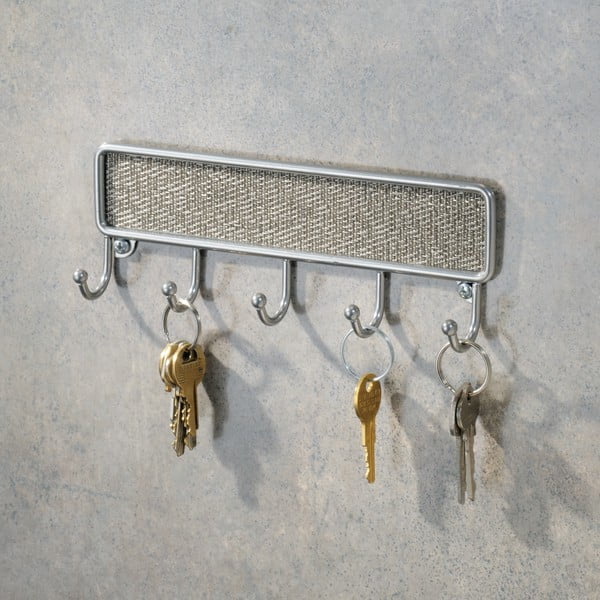 Cuier metalic pentru chei iDesign Twillo, 21 x 14 cm-image-1