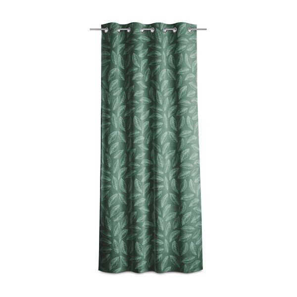Draperie verde din catifea 140x250 cm Calm – Restilo-image-3