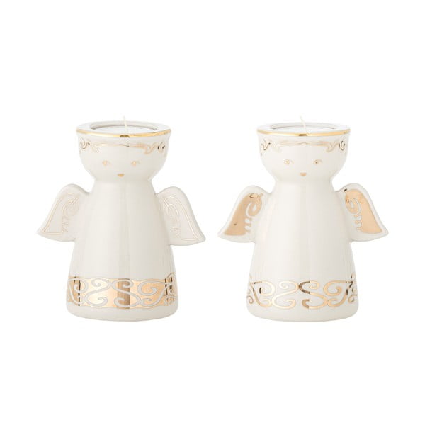 Sfeșnice pentru lumânări pastilă 2 buc. din gresie Faella – Bloomingville-image-4