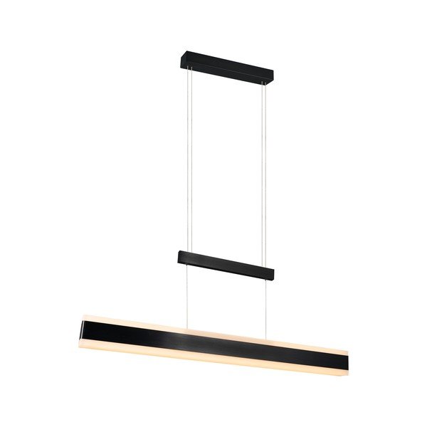 Lustră negru-mat LED cu abajur din metal Arcola – Trio-image-4