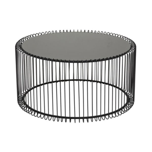 Set 2 măsuțe auxiliare Kare Design Wire Big, negru-image-1