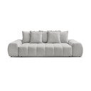 Canapea gri deschis cu tapițerie din chenille 278 cm Everest – Bobochic Paris