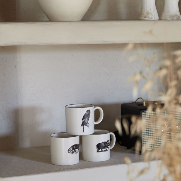 Căni negre-bej 4 buc. din gresie 350 ml Elements – Costa Nova-image-4