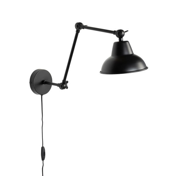 Aplică de perete neagră Xavi – White Label