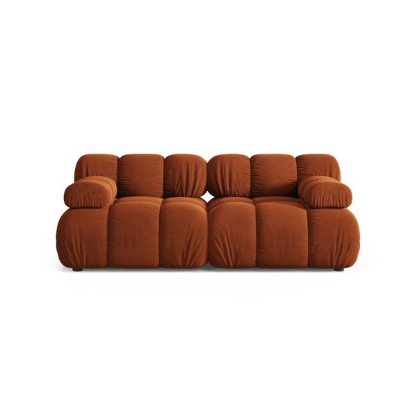 Canapea modulară teracotă cu tapițerie din catifea 188 cm – Micadoni 