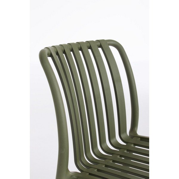 Scaun de grădină verde din plastic Billie – Bizzotto-image-1