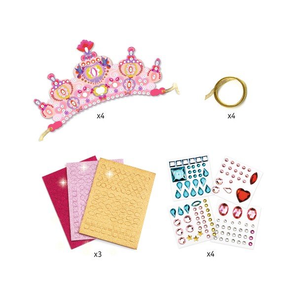 Set DIY 4 coroane Djeco Princess-image-1
