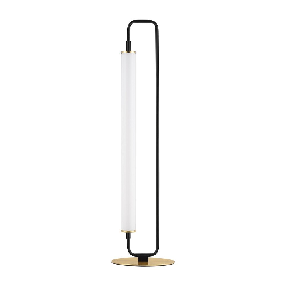 Veioza alba/negru-mat LED din metal (inaltime 68 cm) Wetro – Nova Luce
