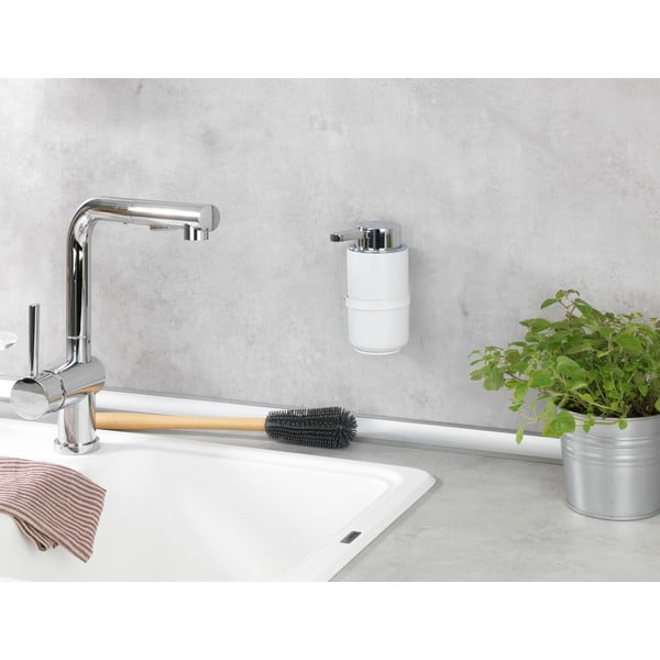 Dozator de săpun alb autoadeziv din ceramică 0,25 l Woya - Wenko-image-1