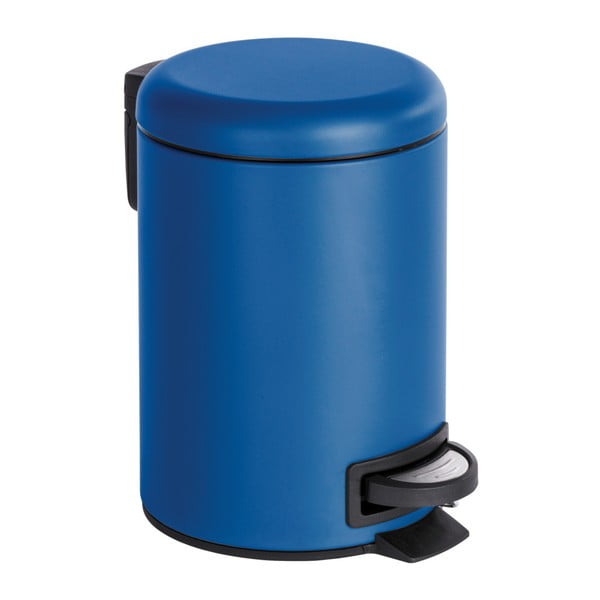 Coș de gunoi cu pedală Wenko Leman, 3 l, albastru închis