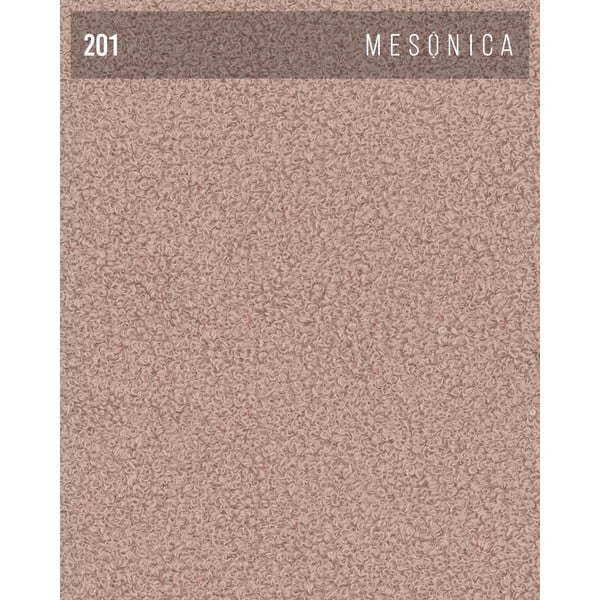 Taburet roz deschis cu tapițerie din stofă bouclé Feiro – MESONICA-image-3