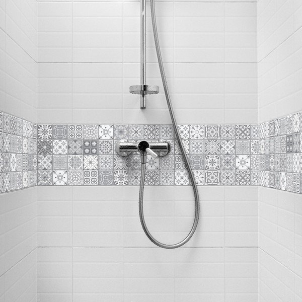 Set 6 autocolante de perete Ambiance Friezes Tiles Lia, 5 x 30 cm-image-3