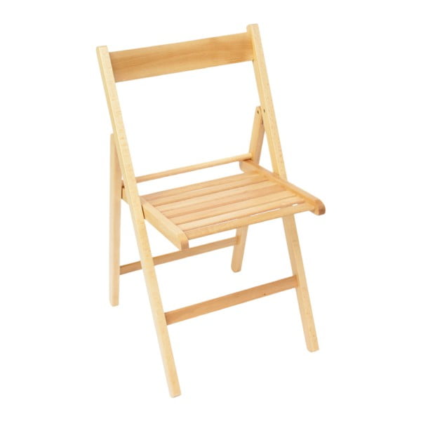 Set 4 scaune pliabile din lemn Valdomo Milleusi Natural