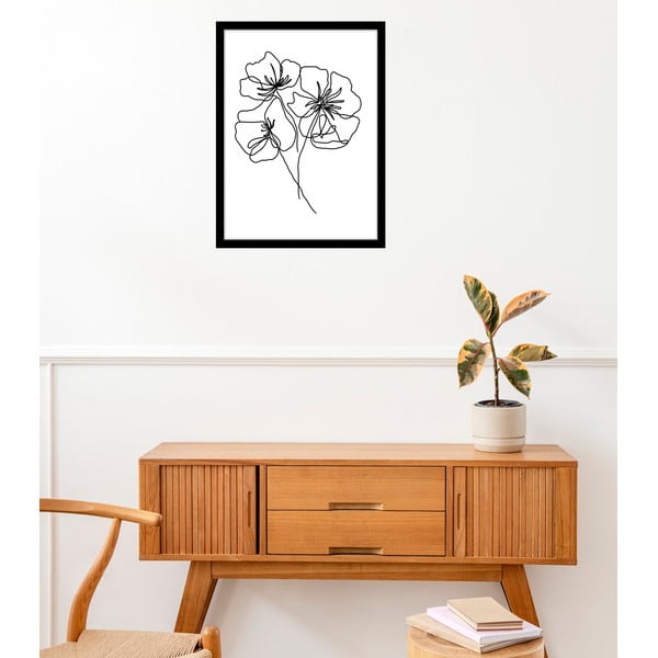 Poster 29x41 cm Black Poppy – Veronika Boulová-image-1