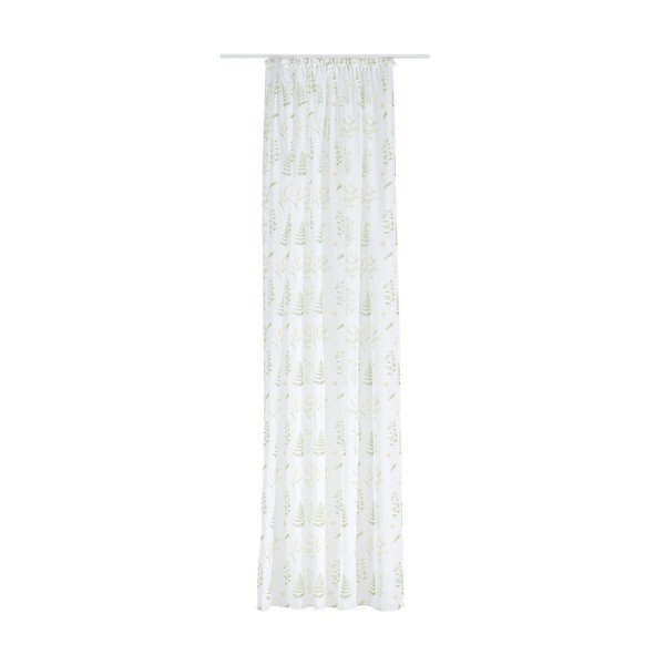 Perdea albă/verde 140x245 cm Caledonia – Mendola Fabrics