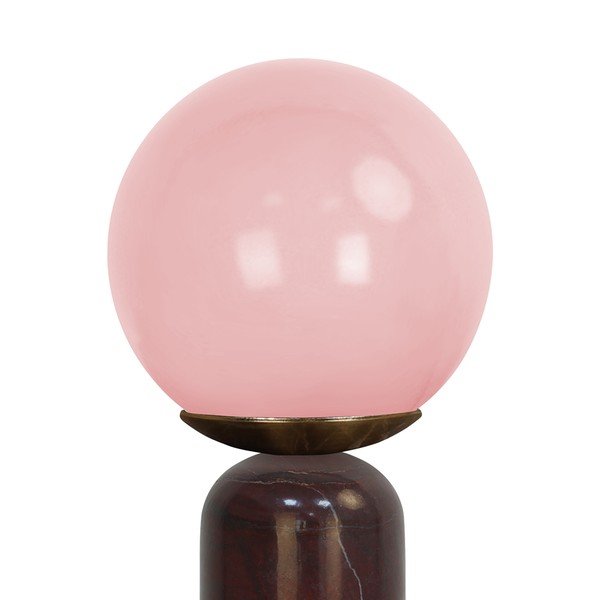 Veioză burgundy din marmură (înălțime 38 cm) Lazio Sphere – Leitmotiv-image-4