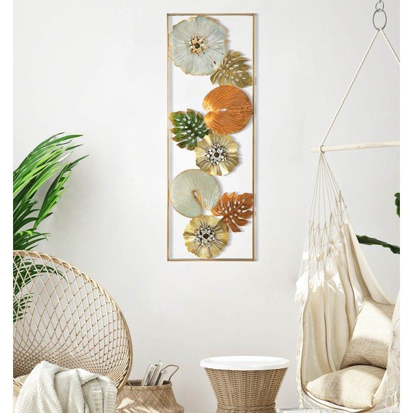 Decorațiune de perete din metal 31,5x90 cm Leaf – Mauro Ferretti-image-1