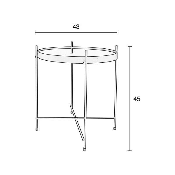 Măsuță Zuiver Cupid, alb-image-2