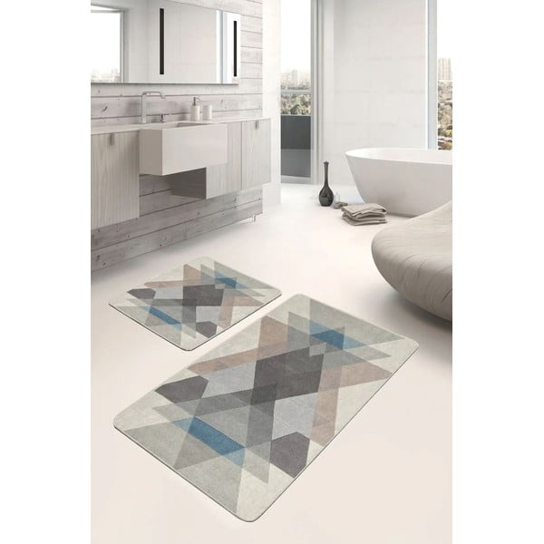 Covorașe de baie 2 buc. din catifea 60x100 cm – Mila Home-image-2